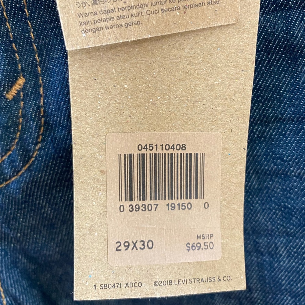 Levi’s Original 511 Slim Denim Jeans - Picture 11 of 13